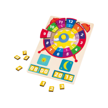 LUPILU® Rechen-Steckspiel / Buchstaben-Steckspiel / Uhren-Puzzle / Zahlen-Puzzle / Körper-Puzzle - B-Ware