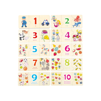 LUPILU® Rechen-Steckspiel / Buchstaben-Steckspiel / Uhren-Puzzle / Zahlen-Puzzle / Körper-Puzzle - B-Ware