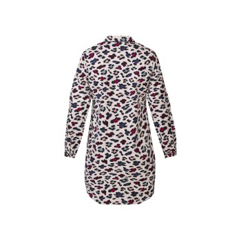esmara® Damen Pyjama-Shirt lang, M 38/40, Leopard -...