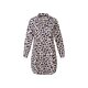 esmara® Damen Pyjama-Shirt lang, M 38/40, Leopard - B-Ware neuwertig