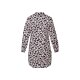 esmara® Damen Pyjama-Shirt lang, M 38/40, Leopard - B-Ware neuwertig