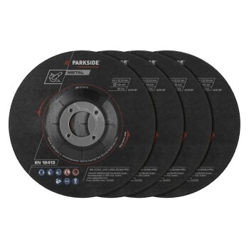 PARKSIDE PERFORMANCE® Metall-Trennscheiben, 4 oder 12 Stück (Schruppscheiben 4 tlg.) - B-Ware sehr gut