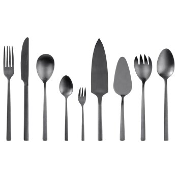 LIVARNO home Edelstahl-Besteck-Set, 64-teilig (Schwarz) - B-Ware neuwertig
