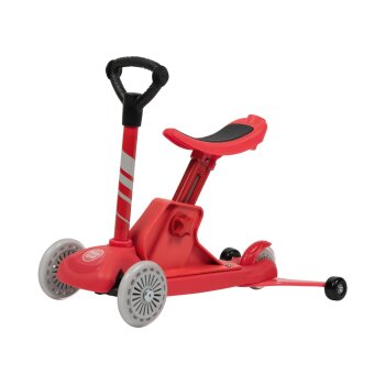 Playtive 4-in-1 Tri-Scooter, mit Stützrädern (Rot) - B-Ware neuwertig