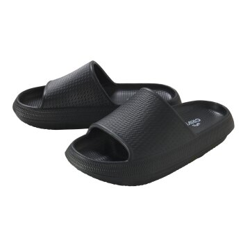 CRIVIT Damen Pantolette mit breiter Bandage (Schwarz, 38) - B-Ware neuwertig