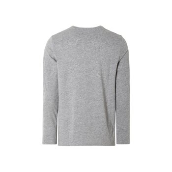 LIVERGY® Herren Langarmshirts, 2 Stück, körpernah geschnitten (schwarz/grau, L(52/54)) - B-Ware neuwertig