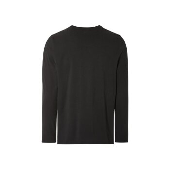 LIVERGY® Herren Langarmshirts, 2 Stück, körpernah geschnitten (schwarz/grau, L(52/54)) - B-Ware neuwertig