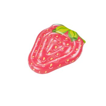 CRIVIT Luftmatratze Ananas / Wassermelonen / Stieleis / Erdbeere / Eiswaffel / Avocado, inkl. 2 Reparaturflicken (Erdbeere) - B-Ware sehr gut