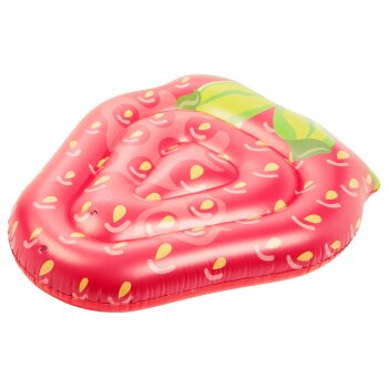 CRIVIT Luftmatratze Ananas / Wassermelonen / Stieleis / Erdbeere / Eiswaffel / Avocado, inkl. 2 Reparaturflicken (Erdbeere) - B-Ware sehr gut