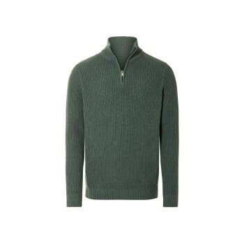 LIVERGY® Herren Troyer aus Grobstrick, mit...