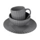 LIVARNO home Geschirrset aus Steinzeug, 18-teilig (Grau) - B-Ware sehr gut