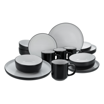 Creatable Geschirrset »Nordic Cool Black«,...