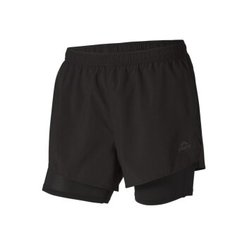 CRIVIT Herren Funktionsshorts mit Innenhose in Radler-Form (Schwarz, XL (56/58)) - B-Ware neuwertig