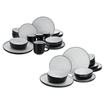 Creatable Geschirrset »Nordic Cool Black«,...