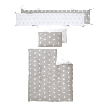 roba Room Bed Little Stars, 60 x 120 cm, Beistellbett zum Elternbett mit kompletter Ausstattung - B-Ware sehr gut