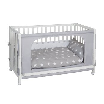 roba Room Bed Little Stars, 60 x 120 cm, Beistellbett zum Elternbett mit kompletter Ausstattung - B-Ware sehr gut