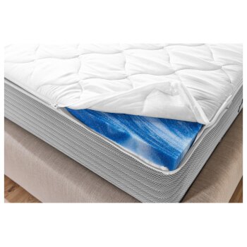 LIVARNO home Gelschaum-Matratzentopper, 160 x 200 cm - B-Ware sehr gut