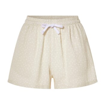 esmara® Damen-Musselin-Pyjama, L, beige - B-Ware neuwertig