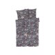 LIVARNO home Bettwäsche Renforcé 200 x 200 cm, Blumen/grau - B-Ware neuwertig
