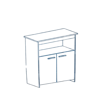 roba Wickelkommode Anna, anthrazit/Dekor Kent Eiche - B-Ware gut