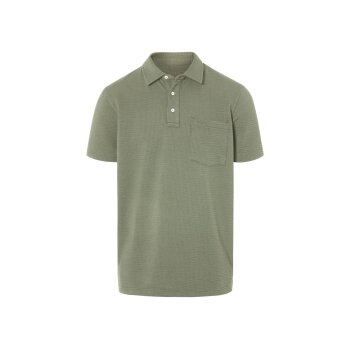 LIVERGY® Herren Poloshirt, In modischer Waffelstruktur (khaki, M(48/50)) - B-Ware neuwertig