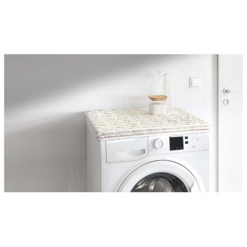 LIVARNO home Waschmaschinenbezug, 60 x 60 x 4 cm (beige/weiß) - B-Ware sehr gut