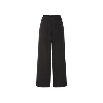 esmara® Damen Wide-Leg-Hose, normale Leibhöhe (Schwarz, S(36/38)) - B-Ware neuwertig