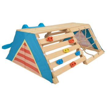 PLAYTIVE Spieltipi mit Rutsche, aus Echtholz - B-Ware neuwertig