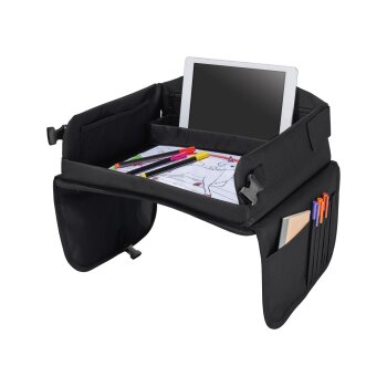 ULTIMATE SPEED® Tragbarer Reise- und Spieltisch, mit integrierter Tablet-Halterung (Schwarz) - B-Ware sehr gut