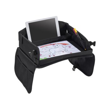ULTIMATE SPEED® Tragbarer Reise- und Spieltisch, mit integrierter Tablet-Halterung (Schwarz) - B-Ware sehr gut