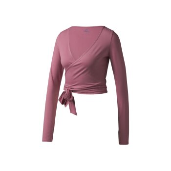 CRIVIT Damen Funktionstop zum Wickeln, mit geruchshemmender Wirkung (Rosa, L(44/46)) - B-Ware neuwertig