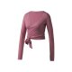 CRIVIT Damen Funktionstop zum Wickeln, mit geruchshemmender Wirkung (Rosa, L(44/46)) - B-Ware neuwertig