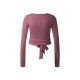 CRIVIT Damen Funktionstop zum Wickeln, mit geruchshemmender Wirkung (Rosa, L(44/46)) - B-Ware neuwertig