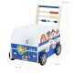 roba Bully-Schiebebus Paw Patrol, für Kinder, Lauflernwagen/Puppenwagen aus Holz - B-Ware sehr gut
