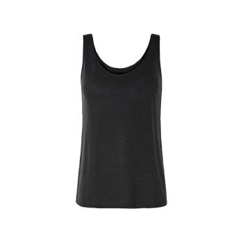 esmara® Damen Leinen-Top, körpernah geschnitten (Schwarz, XS (32/34)) - B-Ware neuwertig