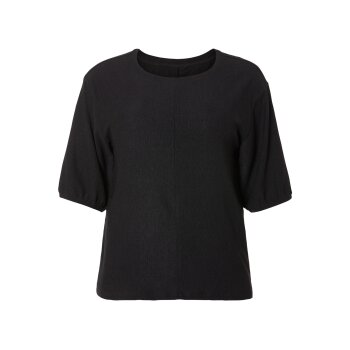 esmara® Damen Blusenshirt mit mittlerer Ziernaht (Schwarz, 52) - B-Ware neuwertig