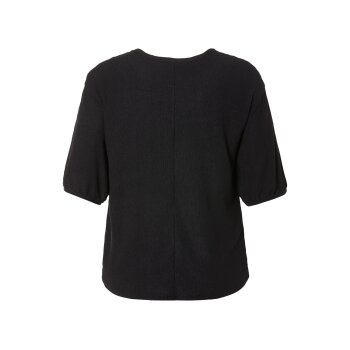 esmara® Damen Blusenshirt mit mittlerer Ziernaht (Schwarz, 52) - B-Ware neuwertig