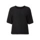esmara® Damen Blusenshirt mit mittlerer Ziernaht (Schwarz, 52) - B-Ware neuwertig