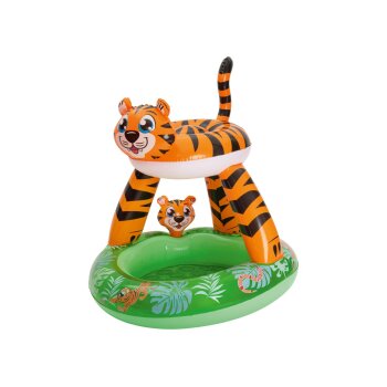 PLAYTIVE Kleinkinder Planschbecken mit Dach, 2-teilig...