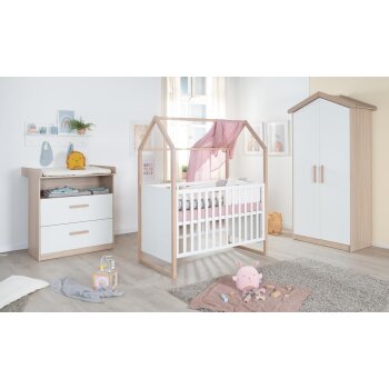 roba 2in1 Baby- & Beistellbett Cabane, 60 x 120 cm,...
