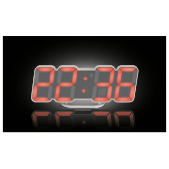 AURIOL® LED - Wand- und Tischuhr, mit Infrarot - Fernbedienung - B-Ware sehr gut