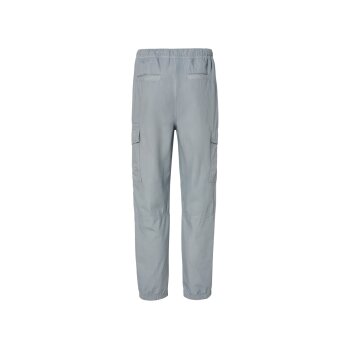 LIVERGY® Herren Cargo-Hose im Parachute-Look (Grau, M (48/50)) - B-Ware neuwertig