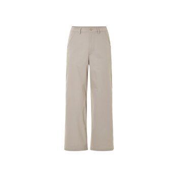 esmara® Damen Wide-Leg-Hose mit hoher Leibhöhe (Beige, 34) - B-Ware neuwertig