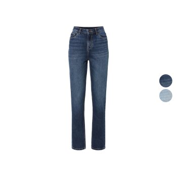 esmara® Damen Jeans, Straight Fit, mit hoher...