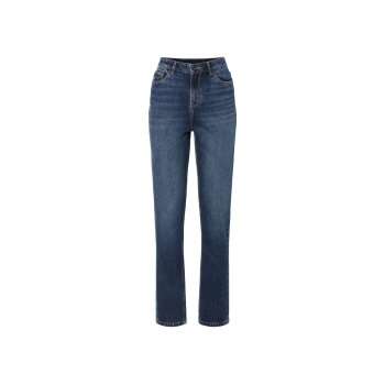 esmara® Damen Jeans, Straight Fit, mit hoher...