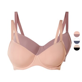 esmara® Damen Bügel-BHs, 2 Stück, mit...