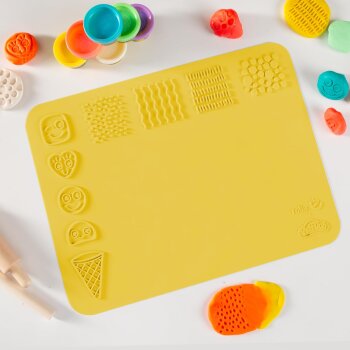 roba x Play-Doh Spielset, mit 3D-Kreativmatte, Holzwerkzeugen und Knetdosen - B-Ware neuwertig