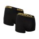 Caterpillar Herren Boxershorts mit Schriftzug im Bund (schwarz/gelb, XL) - B-Ware neuwertig