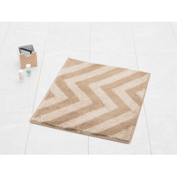 Kleine Wolke Badteppich "Malua" (taupe, 50 x 60...