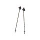 CRIVIT Nordic-Walkingstöcke Carbon (schwarz/orange) - B-Ware sehr gut
